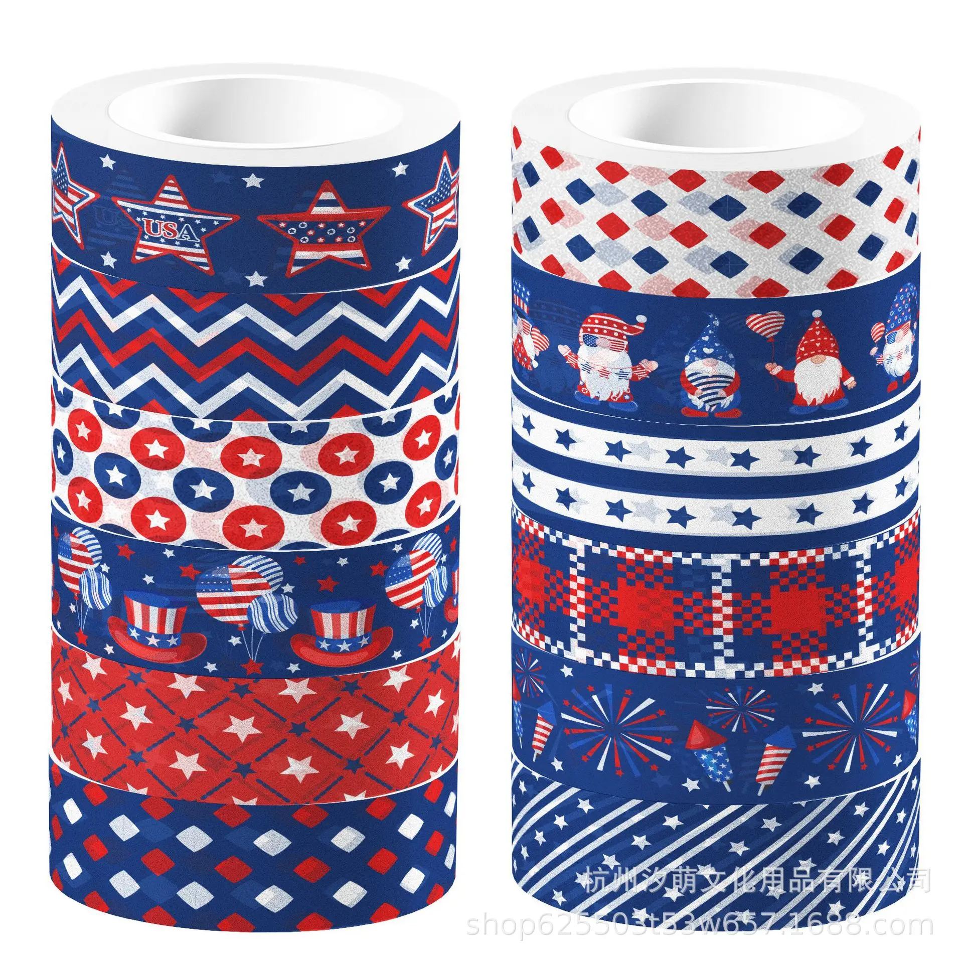 American National Day transparent roll adhesive and paper tape DIY hand account material decoration