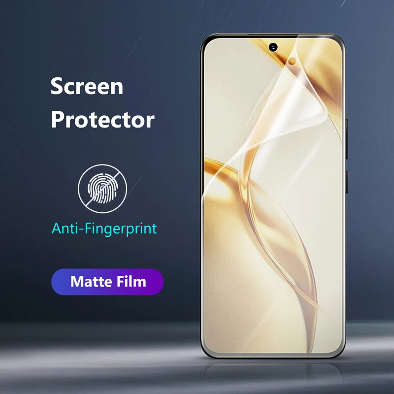 

Для Honor 300 Ultra 90 80 GT 200 100 Pro FLat Lite Smart SE матовая мягкая гидрогелевая пленка без защиты отпечатков пальцев