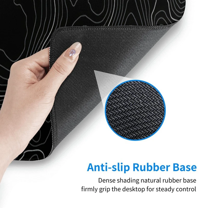 Extended Mouse Pad Big Gaming Mouse Pad Desk Mat Desk Pad Long Desk Mats Computer Keyboard Desk Mat With Non-Slip Base Durable