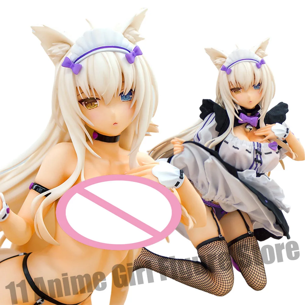 

27cm Native Japanese Anime Girl Cast Off Soft Chest Figure Coconut and Azuki 1/4 Action Figurine Adult Model Toy