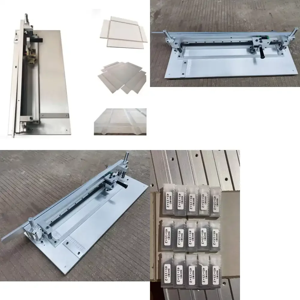 RC-520 Manual Rigid Box Cardboard Box Making Grooving Machine V Groove Cutting Slotting Machine