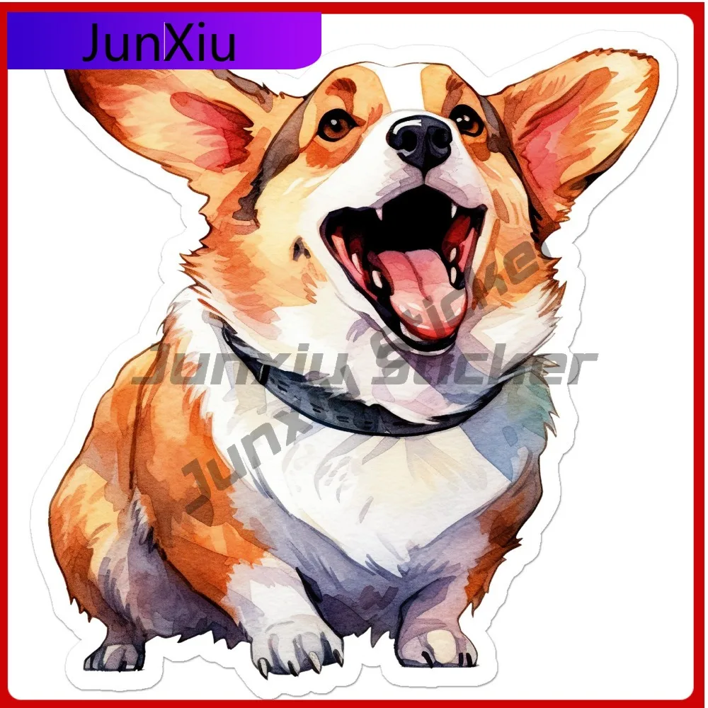 

Cute Welsh Corgi Hot Top Quality Durable Stylish Motorcycle Decal Decoration Waterproof Vinyl Car Laptop Window Bumper Auto