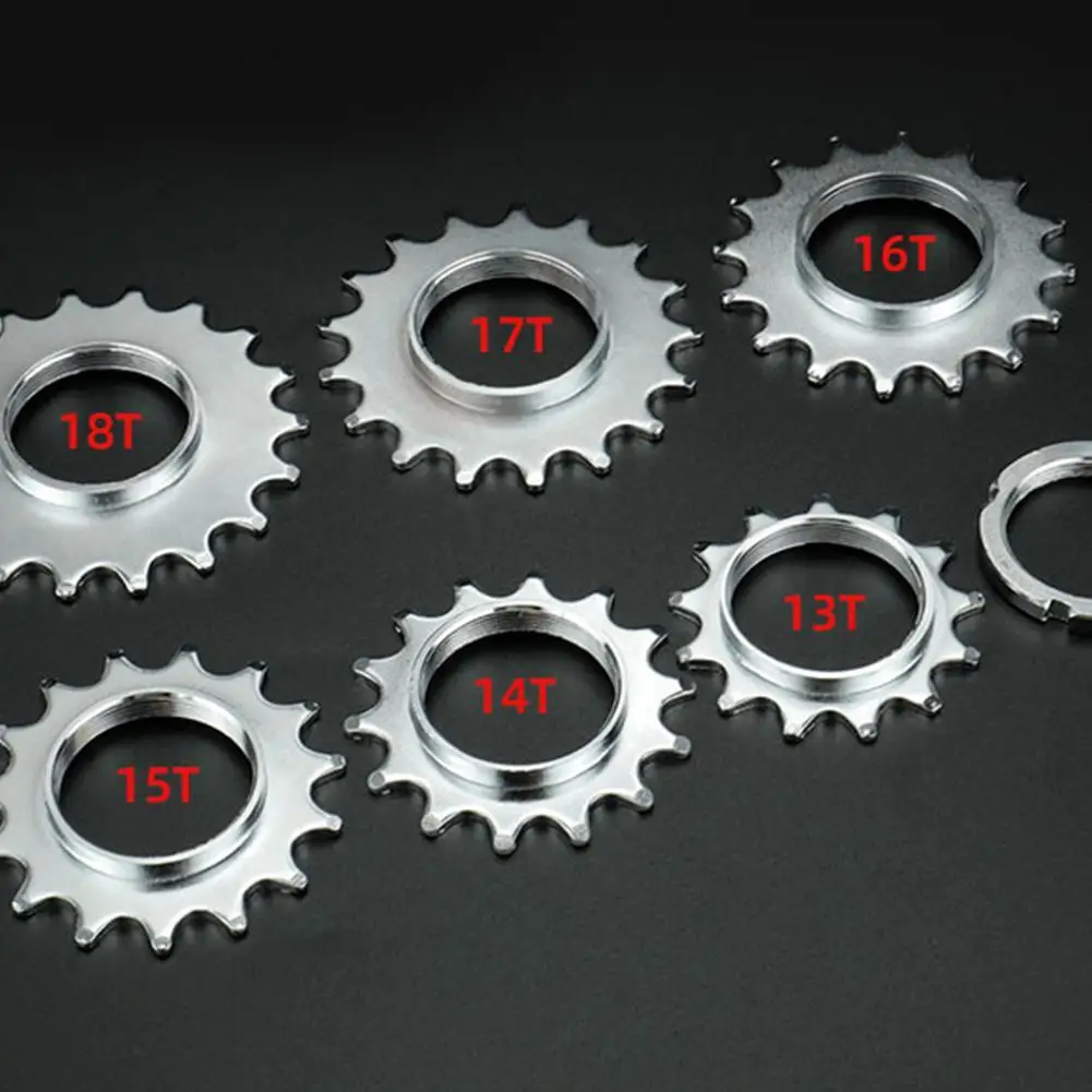 13t/14t/15t/16t/17t Fixed Gear Bicycle Wheel Cogs Sprocket With Lock Ring Cycling Accessories For Fixie Track Bike Hub