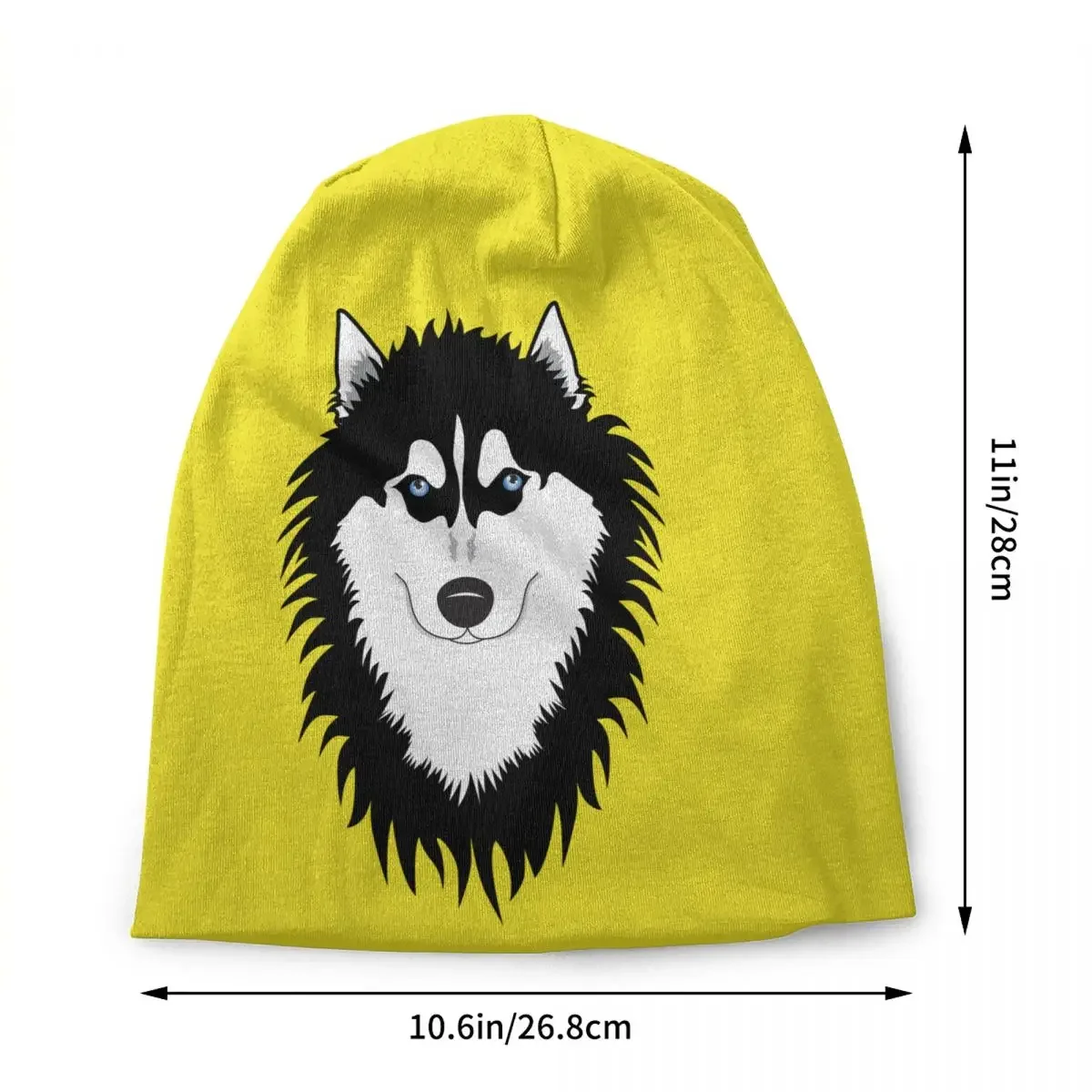 Funny Siberian Husky Dog Beanie Cap Unisex Winter Warm Bonnet Homme Knit Hats Cool Outdoor Skullies Beanies Caps For Men Women