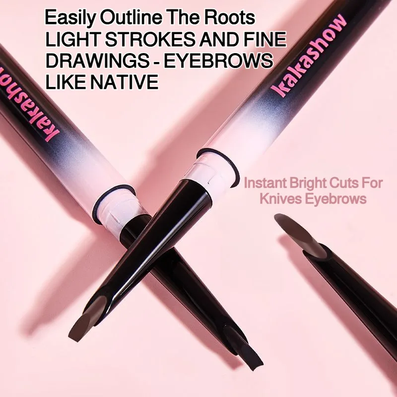 Antistaining Eyebrow Makeup Eyebrow powder Care Natural skin tone Eyebrows Easily outline wild eyebrows Dualended Eyebrow Pencil