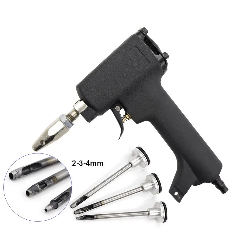 pneumatic air shoe bag eyelet hole punching gun,2/3/4mm cloth fabric leather belt air puncher