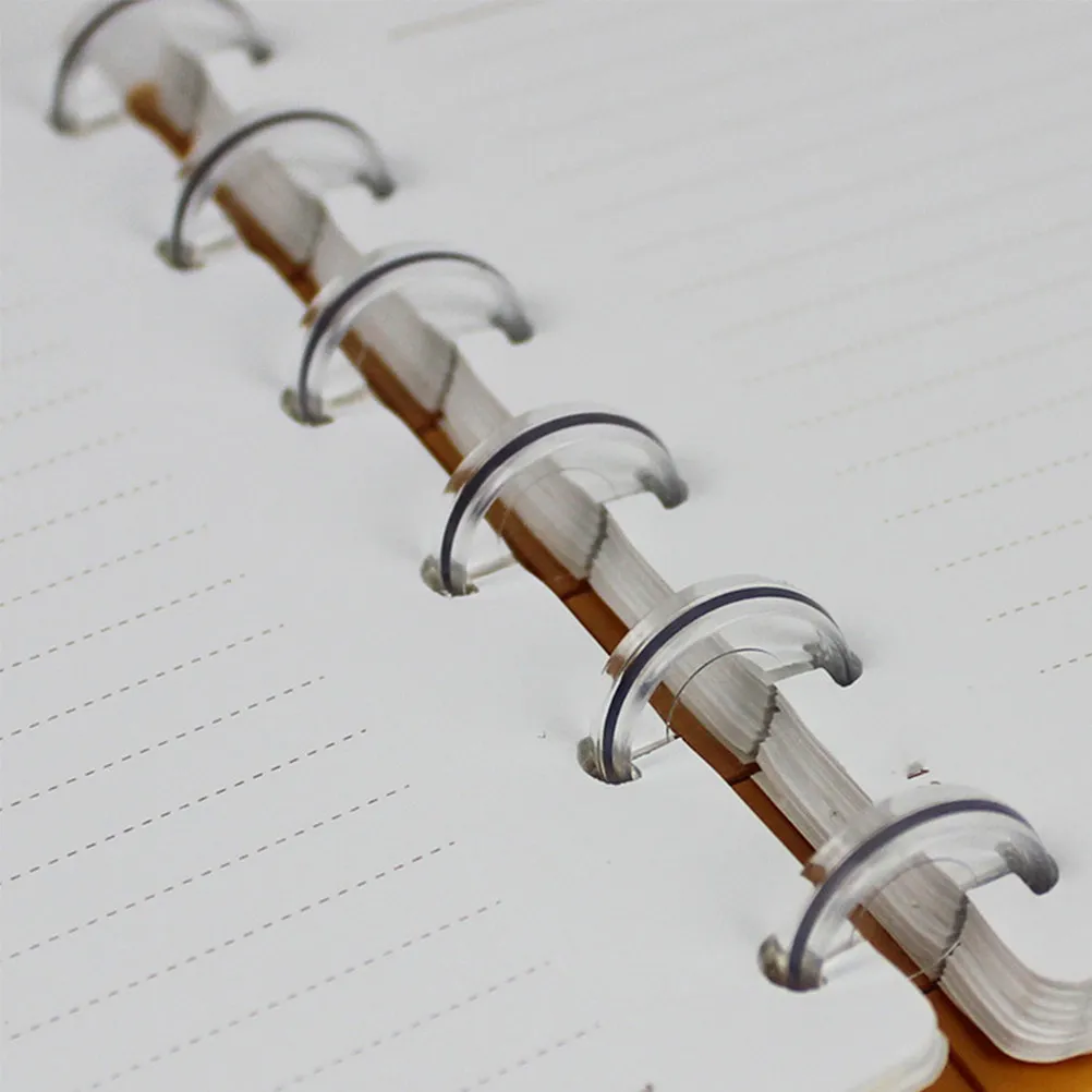 

36 шт. вращающихся прозрачных кольцевых зажимов для блокнотов, карточек и скрапбукинга, 24 мм, 35 мм, 54 мм