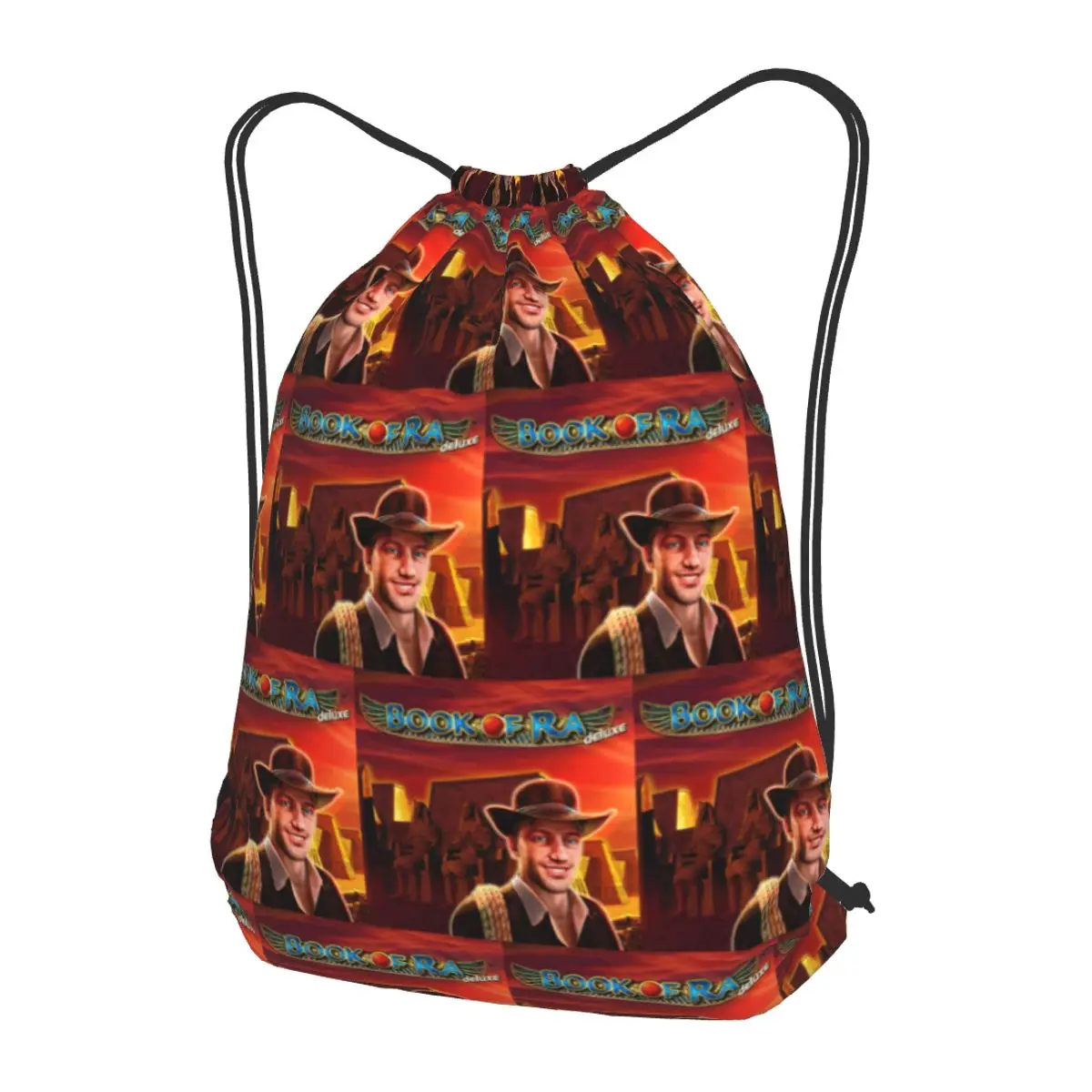 Book Of Ra Backpacks Fashion Drawstring Bundle Pocket Storage Bag Book Bags for Travel School