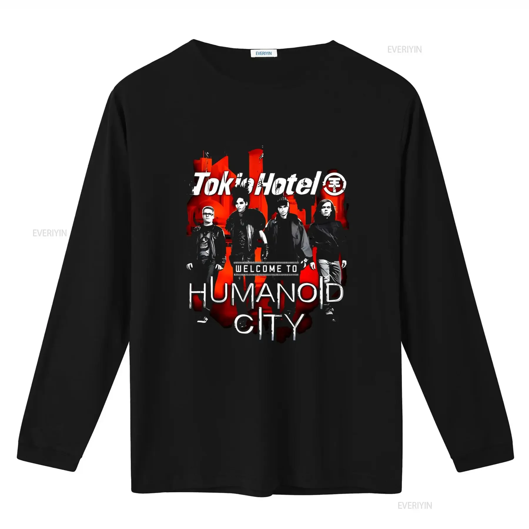 Tokio Hotel Welcome To Humanoid City Tour 2010 T Shirt Cotton Men S 5XL Cool Band Design vintage Washed graphic fashion Casual