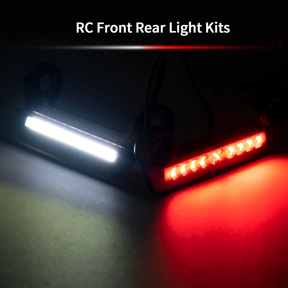 AXSPEED LED Front Rear Lighting System Headlight Taillight For Mini Maxx 2S 1/16 RC Buggy Car Lamp Upgrade Parts
