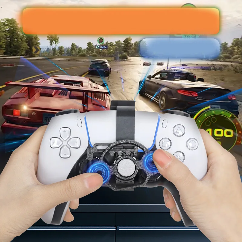 Mini Steering Wheel for PS5 and for PS5 Pro/slim Game Controller Auxiliary Replacement 3D Printing Steering Wheel Accessories