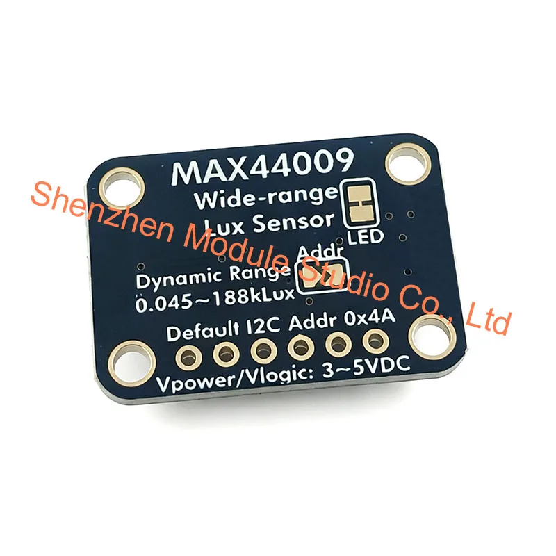 1PCS MAX44009 Wide Range Light Intensity Sensor Module, 0–188000 Lux, I2C Communication Compatible