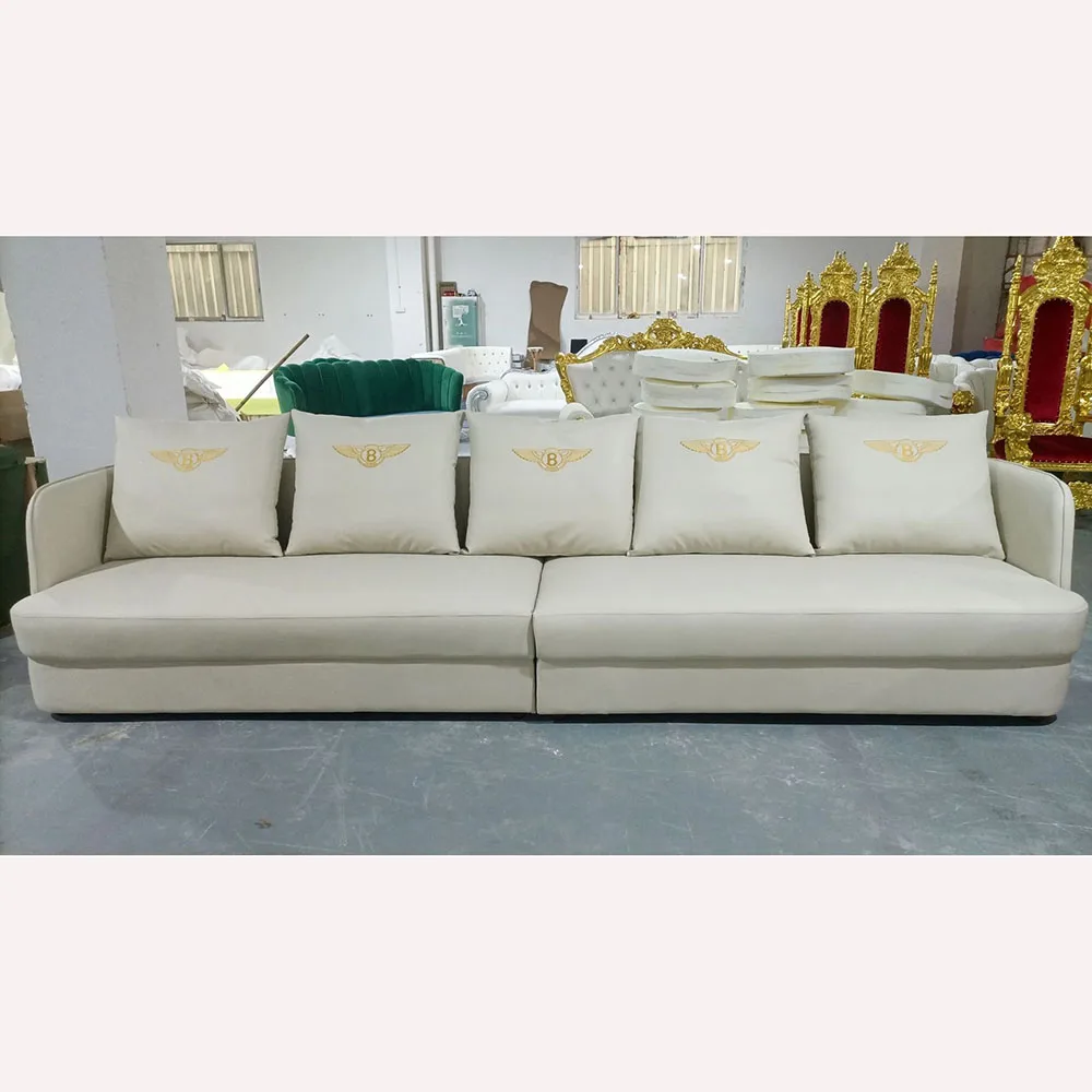 Modern design luxury living room villa hotel sofa furniture leather sofa set couch sofa