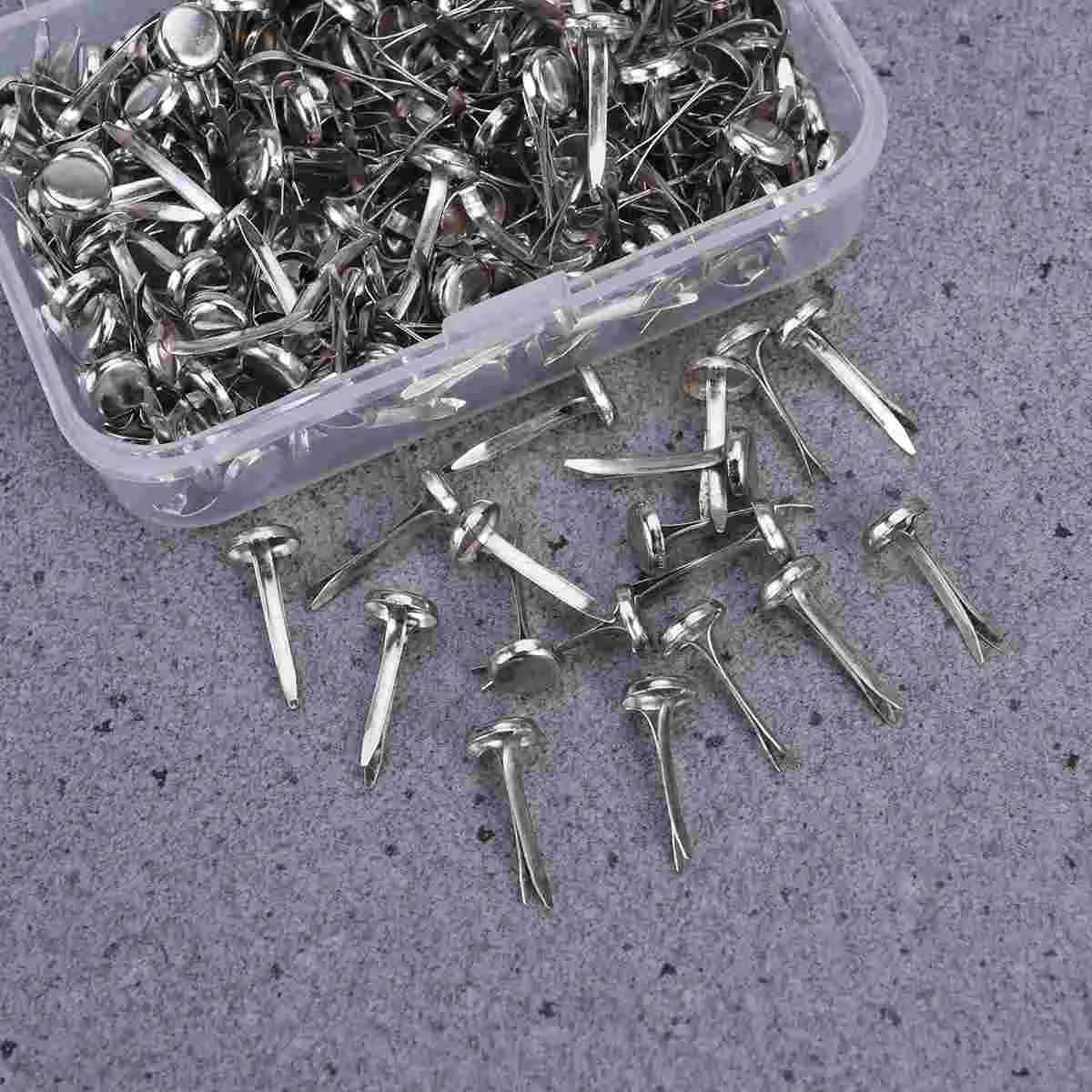 200 Pcs Paper Rivets Gold Decor Brad Fastener Nail Office Brads Child Fasteners