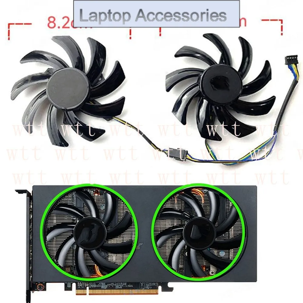 Graphics Card Cooling Fan for POWERCOLOR RX6500XT/ 6600/ 6600XT Athletic Edition