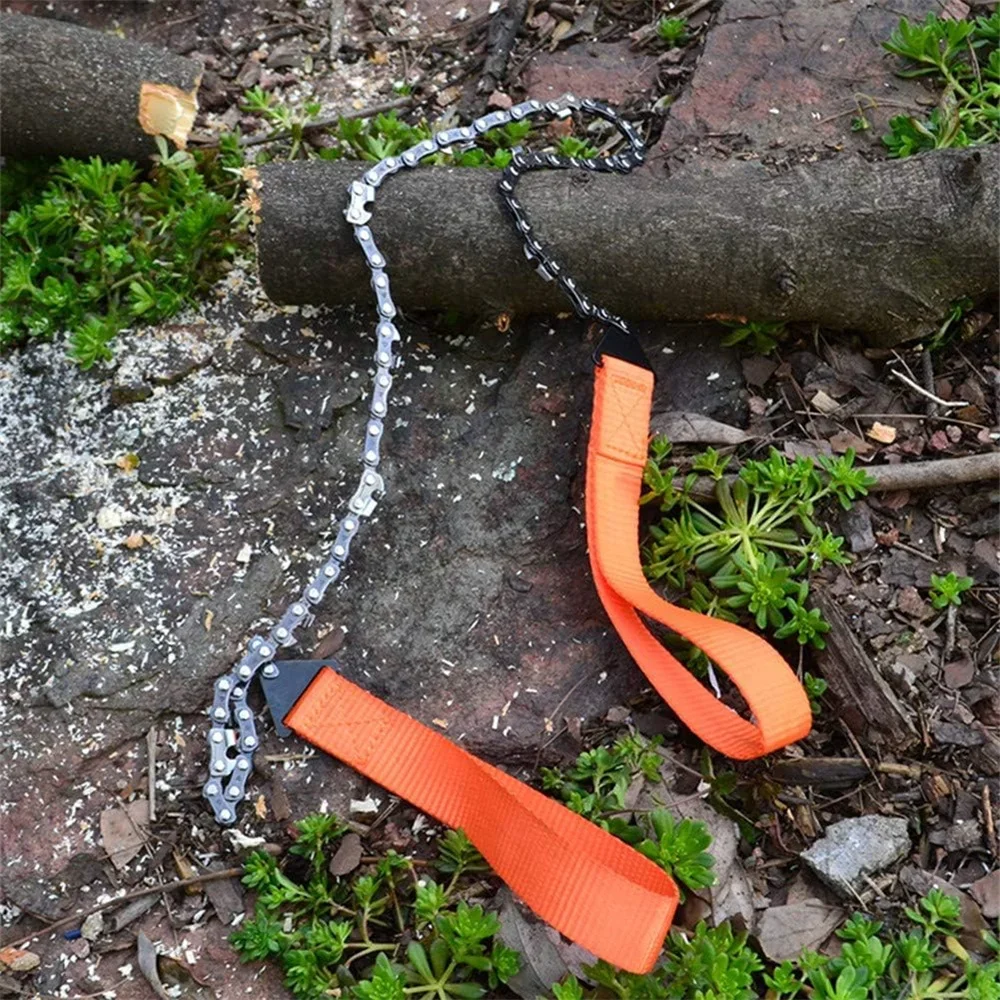 11 Teeth Outdoor Portable Hand-drawn Wire Saw Field Mountaineering Life-saving Chain Saw Multi-function Tool Pocket Chain Saw