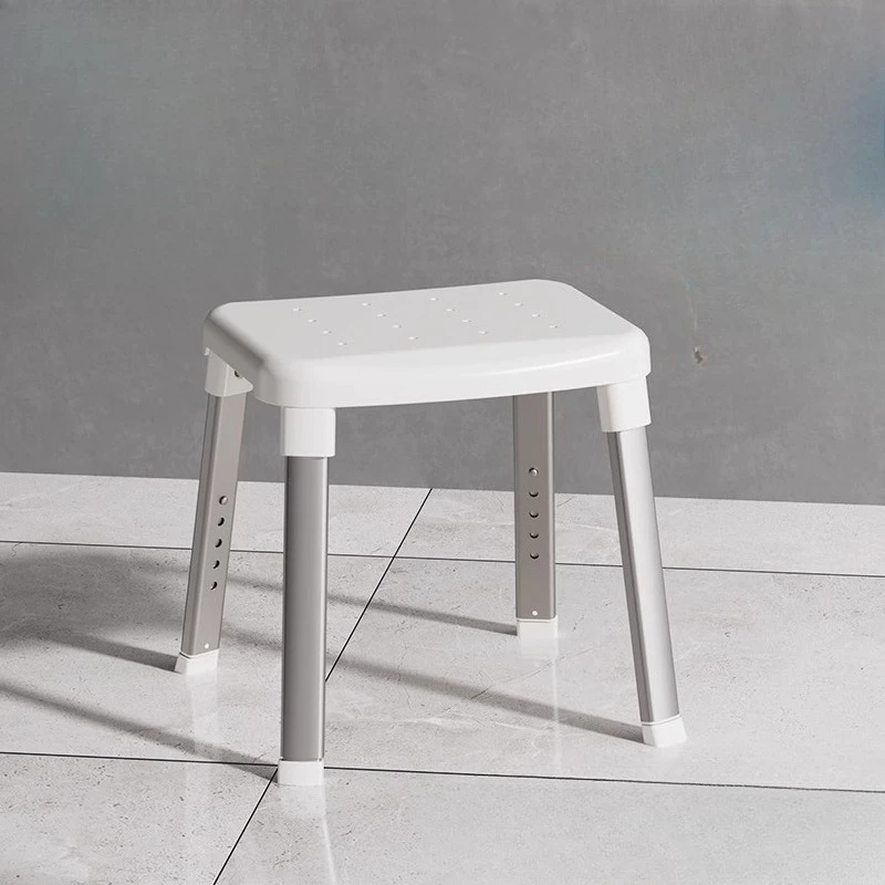 Japanese-Style Shower Stool, Adjustable Aluminum Bath Chair, No-Drill Anti-Rust Bathroom Seat, Non-Slip Safety Sitting Bench
