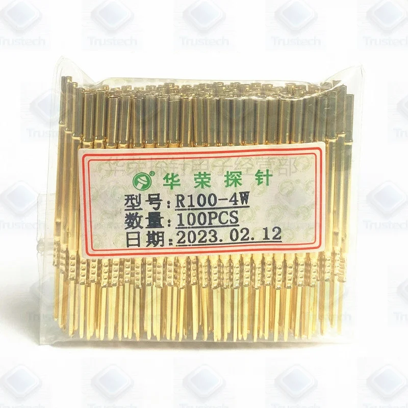 Original 100 pieces R100-1W/2W/3W/4W/5W/6W test probes with 1.7mm winding needle sleeves and 100mil probes