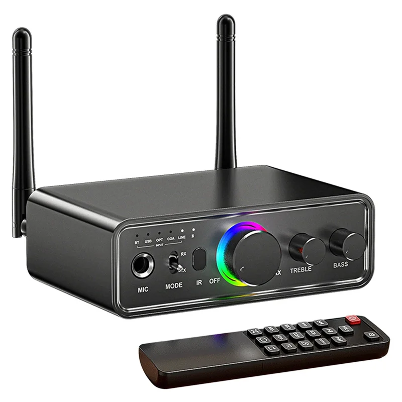 

Ingenious-Bluetooth 5.3 Transmitter Receiver 2-In-1 Wireless Audio Adapter For TV/PC/Headphone/KTV/Home Stereo Durable Easy Inst