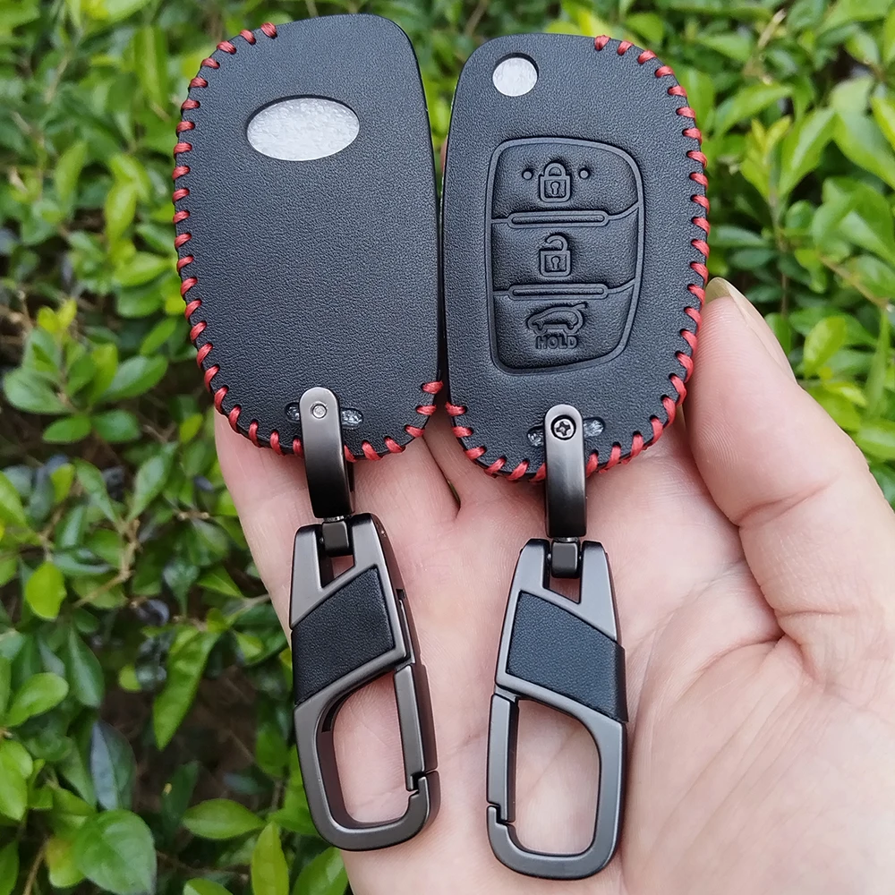 3 Buttons Car Remote Key Case Cover Bag for Hyundai Ix35 IX45 IX25 I10 I20 I30 HB20 Sonata Verna Solaris Santa Elantra Mistra