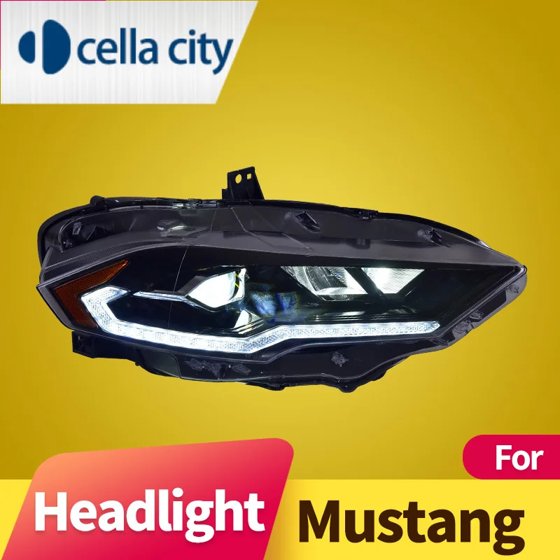 

Headlight Assembly For Ford Mustang (S550) 2018-2020 LED DRL LED Sequential Turn Signal LED Low Beam LED High Beam