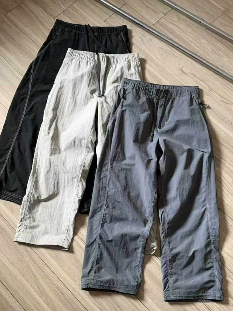 

Outdoor Casual Nylon Pants Windproof Water-resistant Tearable Resistant Cheered 3D Tailored Long Trousers for Men