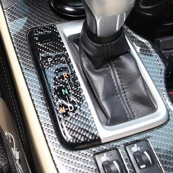 Real Carbon Fiber Car Gear Indicator Sticker for Toyota Highlander 2015 2016 2017 2018 Gear Shift Cover Trim Decoration