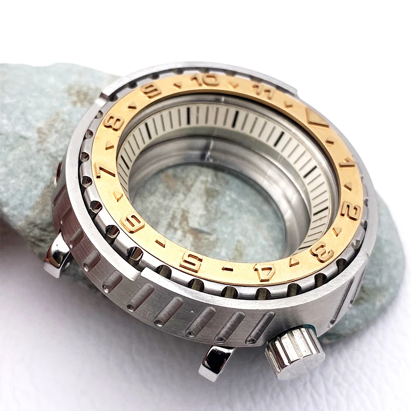 Cassa dell'orologio in scatola di tonno cassa NH35 Crown at 4.1 oclock Fit NH34 NH35 NH36 7S 4R movimento 20ATM custodie per orologi al tonno resistenti all'acqua