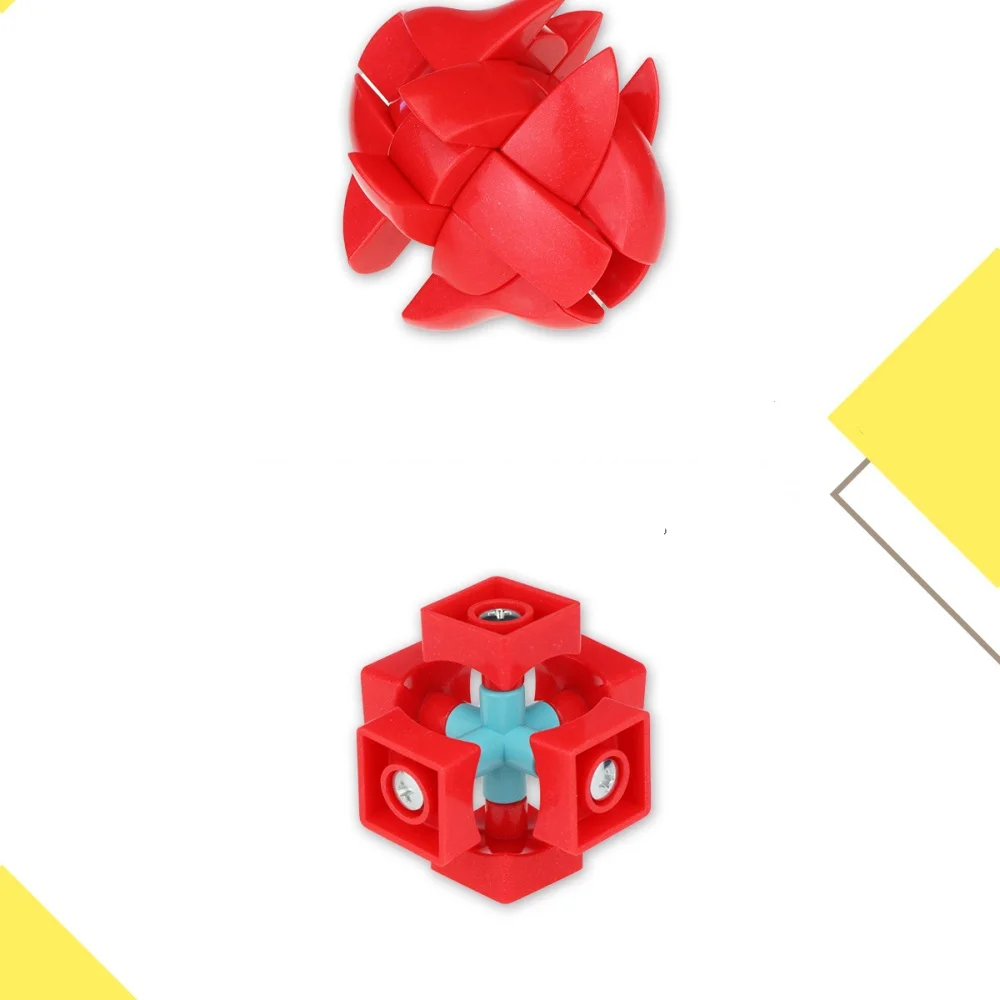 YongJaguar-Cubes magiques d'amour rouges pour enfants, Cubes magiques, Personnalité intéressante, Jouets pour enfants, Anniversaire, Noël, 3x3x3