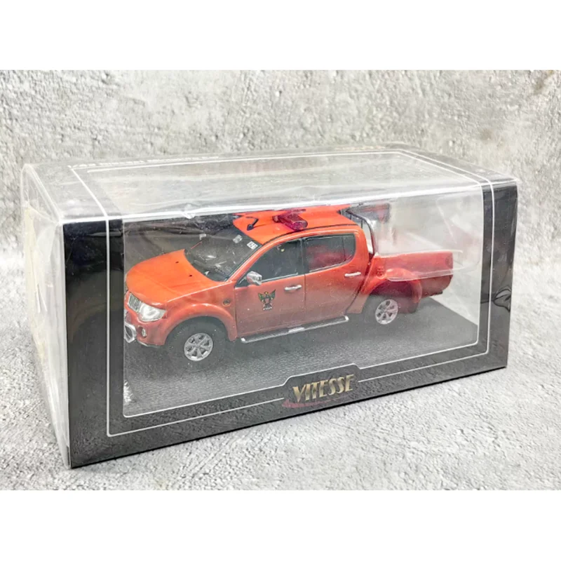 Vitsse diecast escala 1:43 l200 motor de bombeiros comando da polícia veículo liga modelo de carro coleção decoração menino presente exibição