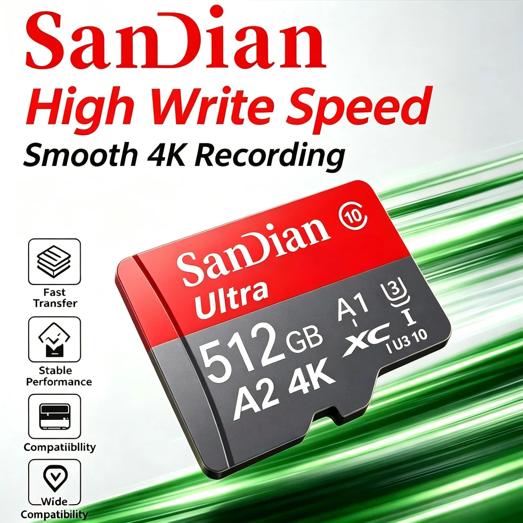 Elite Micro TF SD Card 256GB 32GB 128GB Memory Card SD Cards TF Cards V30 UHS-I for Drone/CCTV/GPS/MP3 Player/Baby Monitor