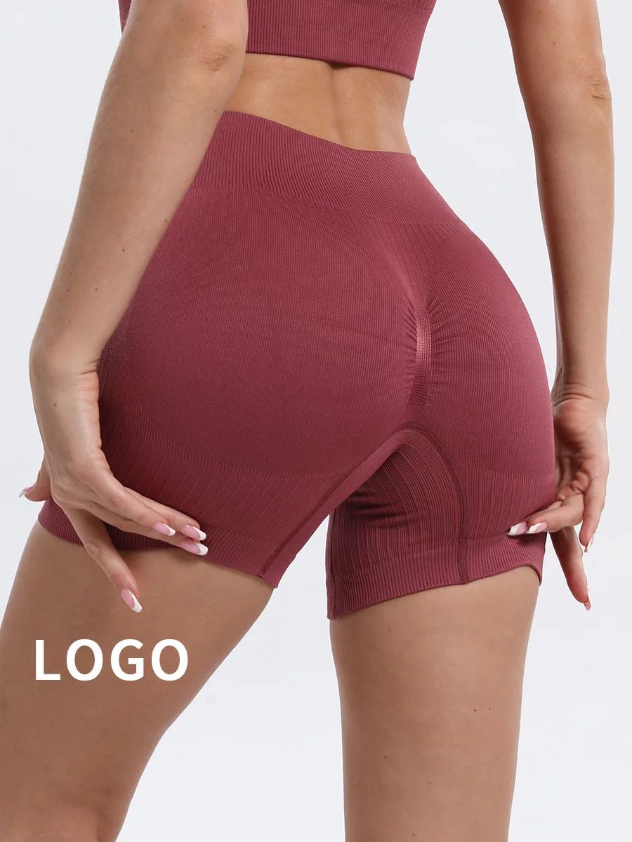 Sexy Scrunch Gym Shorts Women Tummy Control Sportswear Seamless High Waist Shark Workout Push Up Sport Tights For Fitness 2023