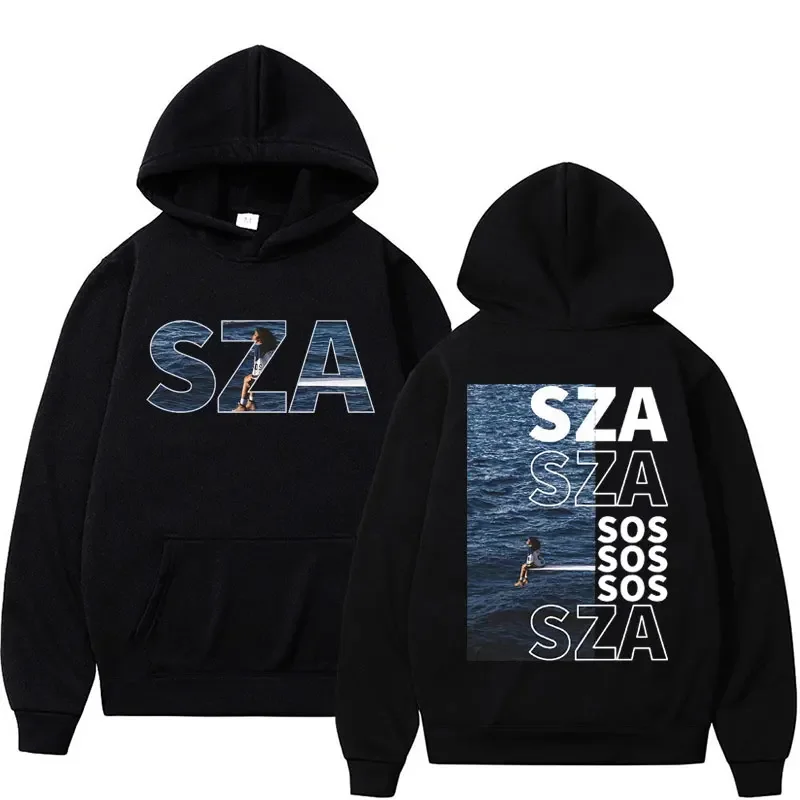 

Singer SZA SOS Music Album Tour 2024 Hoodies Men Women Fashion Aesthetic Sweatshirt Hip Hop Vintage Long Sleeve Pullovers Hoodie