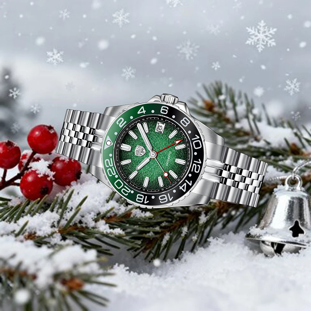 ساعة ميكانيكية جديدة للرجال من Rollstimi 2025، عصرية من الفولاذ المقاوم للصدأ، عالية الجودة، متعددة الوظائف، مقاومة للماء، عرض التاريخ