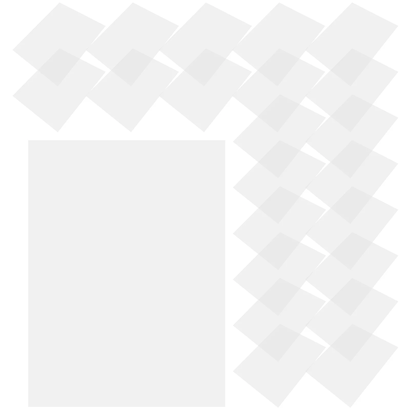 Recharge doublée de support en papier gaufré, 60 pièces, pour presse, fleur, alésoir de copie, doublure de pressage blanche