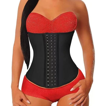 Allenatore in vita in lattice da 30 cm per donna Corsetto sottoseno in lattice Cincher Cintura sportiva Clessidra Body Shaper
