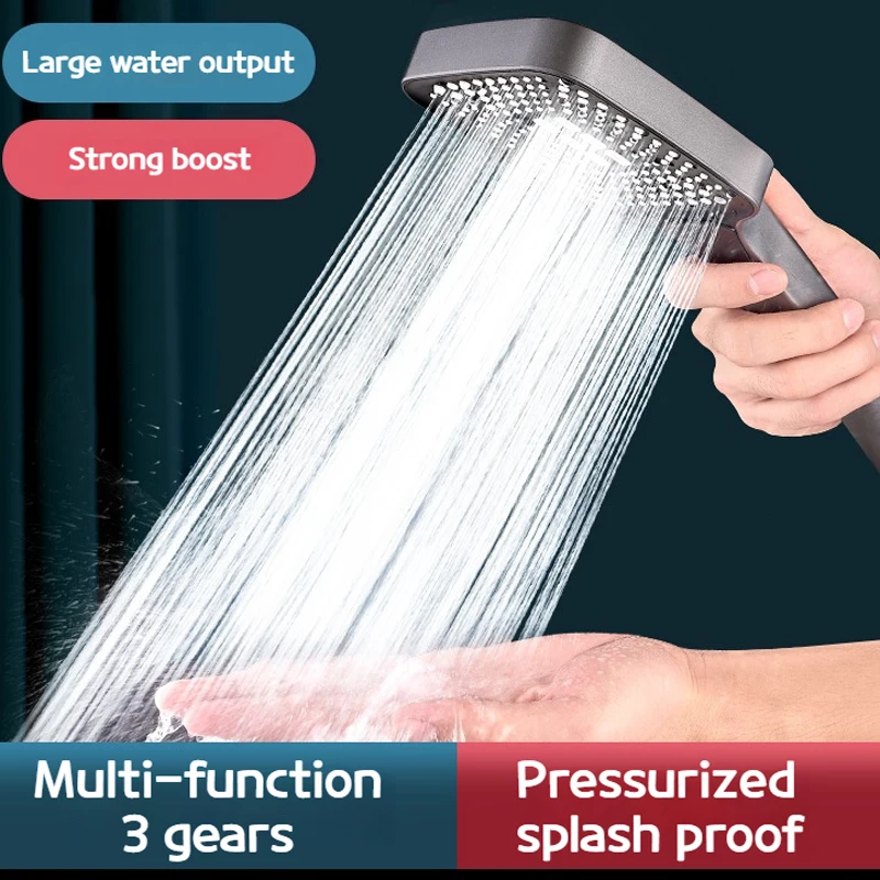 

Modern Showers for Bathroom ABS Handheld Adjustable 3 Modes Rainfall Shower Head High Pressure Bathroom Accessories