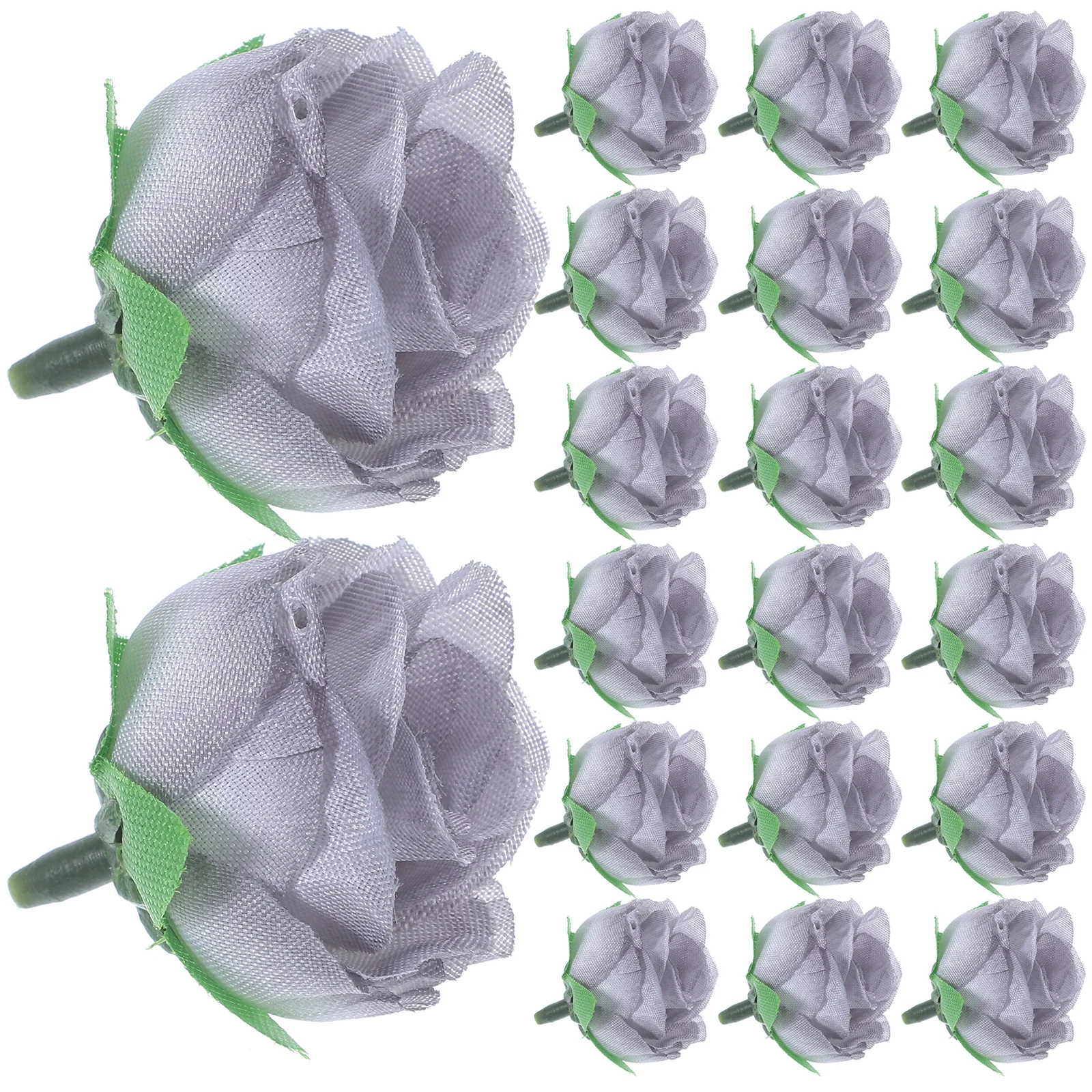 

50Pcs Silk Fabric Artificial Rose Heads 3Cm Realistic Looking Flowers for Crafts Wedding Decor Party Favors Hat Clip Hair