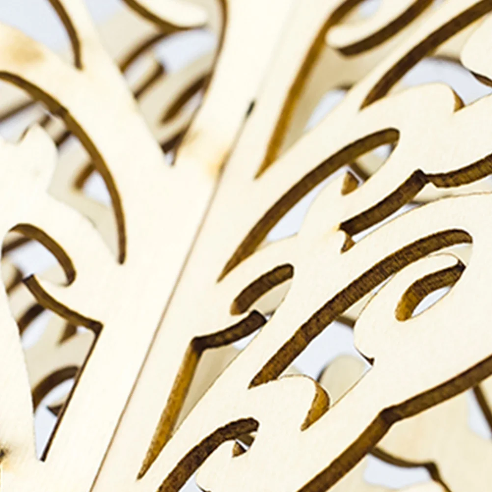 

Christmas Tree Decorations Hollow Wooden Carving Desktop Ornament For Holiday Party Home Decoration Christmas Wood Tree