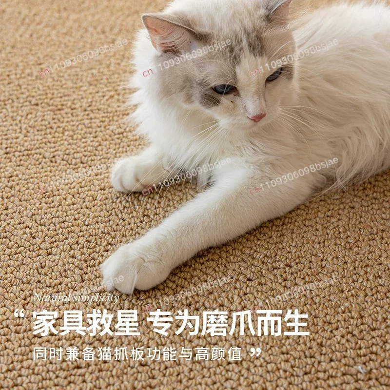 Imitation sisal cat scratching mat can be cut to size, non-slip, pineapple pattern, wear-resistant and scratching mat for cats