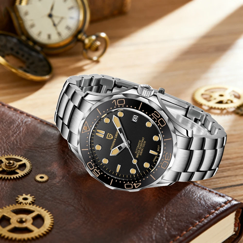 

PAGANI DESIGN 2025 Men's Automatic Mechanical Watch Full Scene Wild Stainless Steel Luminous Waterproof Watch Hardcover Gift Box