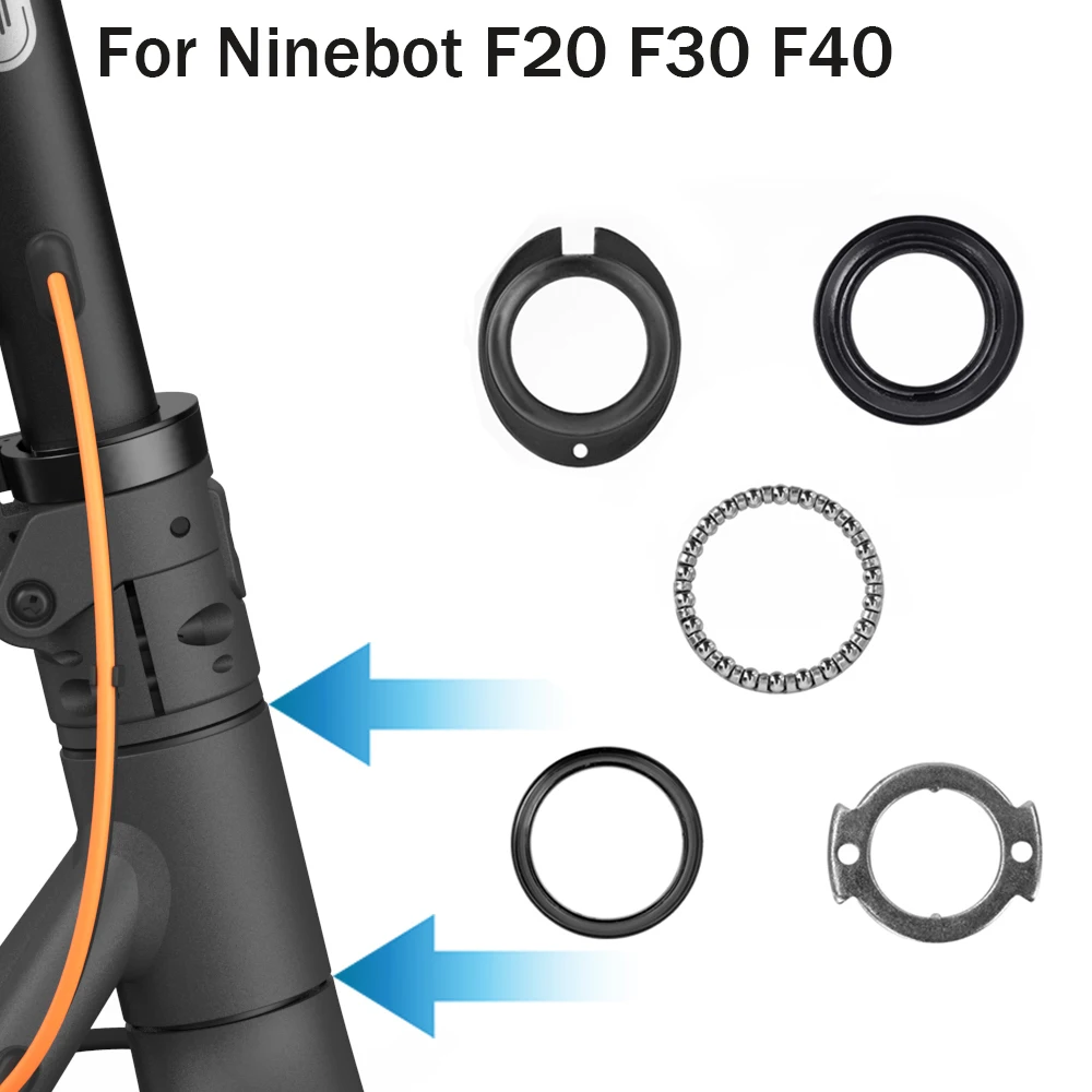 Scooter elettrico Forcella Anteriore Tubo Cuscinetto Ciotola Dispositivo di Sterzo Rotante per Scooter Elettrico Ninebot Segway F20 F30 F40 Parti