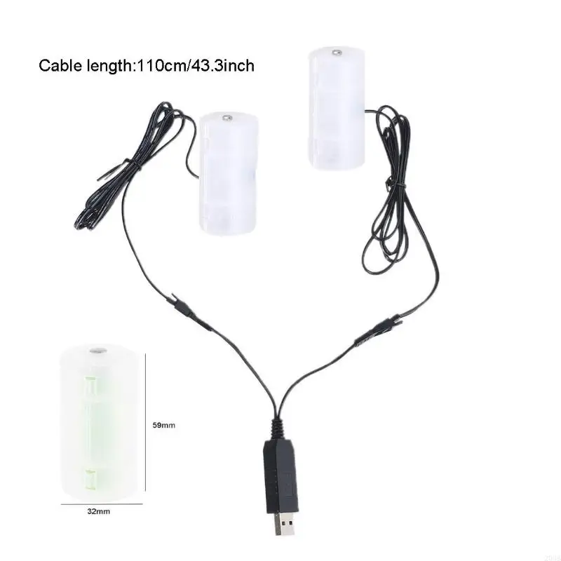 203B USB -кабель замените двойную батарею D для Remotes Lantern и многое другое