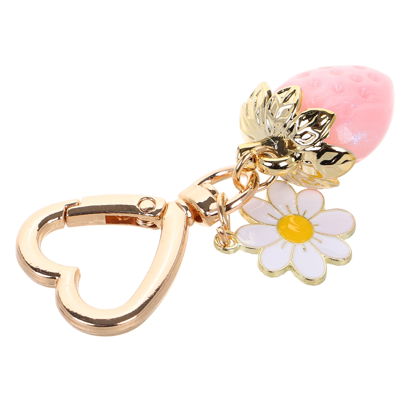 

1pcs Strawberry Charms Bags Purses Aesthetic Strawberry Fruit Decor Modern Aesthetic Keychain Decor Keychain Pendant Accessories