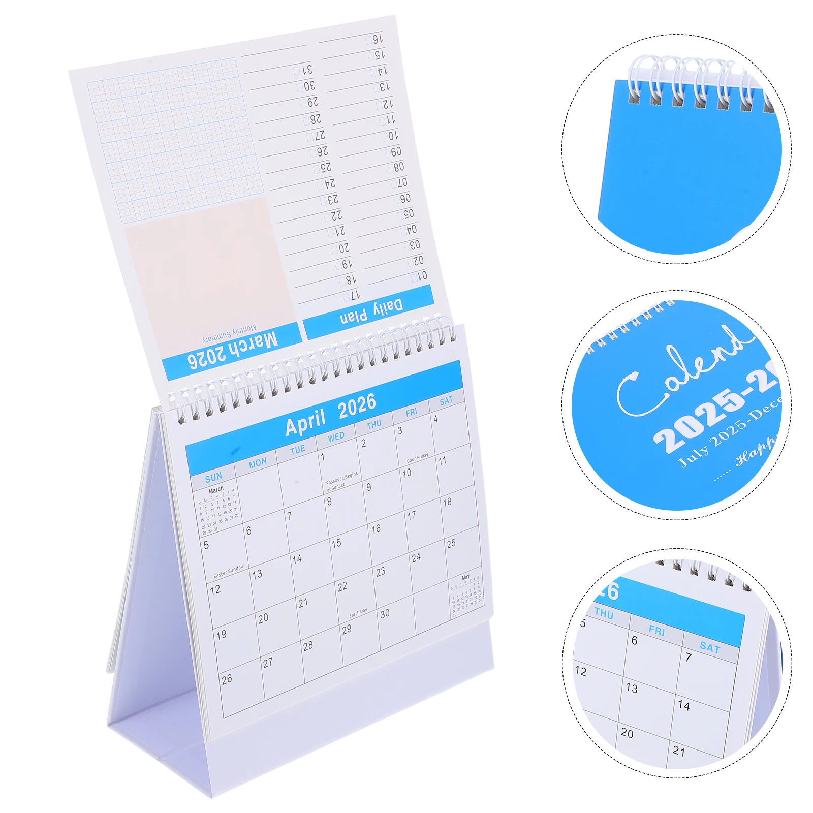 

2026 Desk Calendar Monthly Planner Large Daily Organizer Taiwanese Business Hourly Student Teacher Professional