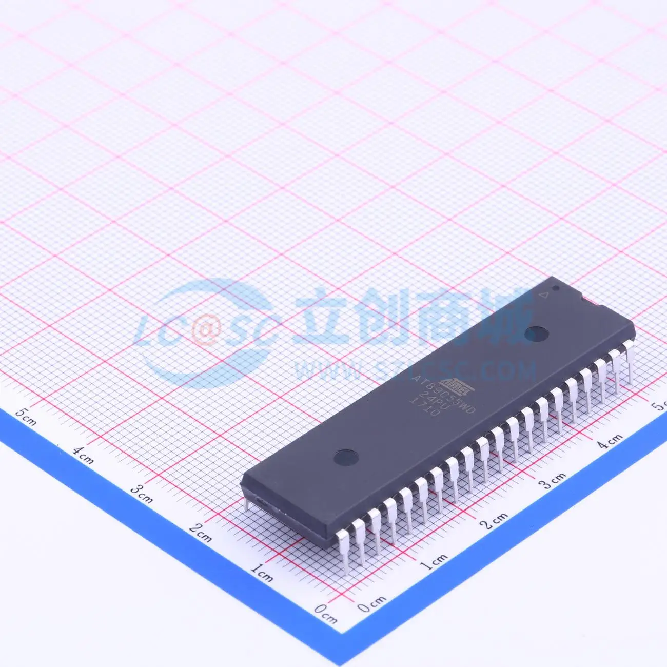5PCS AT89C55WD-24PU DIP-40 AT89C55WD-24AU QFP-44