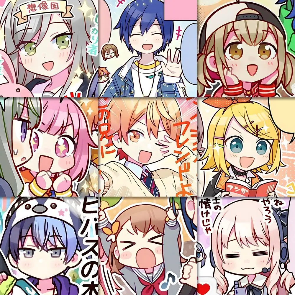 

63 шт. проект Sekai HOSHINO ICHIKA аниме наклейки мультфильм граффити наклейки шлем скейтборд ноутбук мотоцикл наклейка Декор