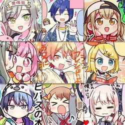 63PCS Project Sekai HOSHINO ICHIKA Anime Stickers Cartoon Graffiti Decals Helmet Skateboard Laptop Motorcycle Sticker Decor