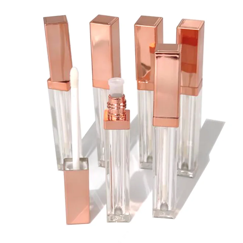 

5Ml Lip Gloss Tubes Rose gold Empty Lip Glaze Bottle DIY Lip Gloss Container Refillable Empty Bottles DIY lipstick Make Up Tool