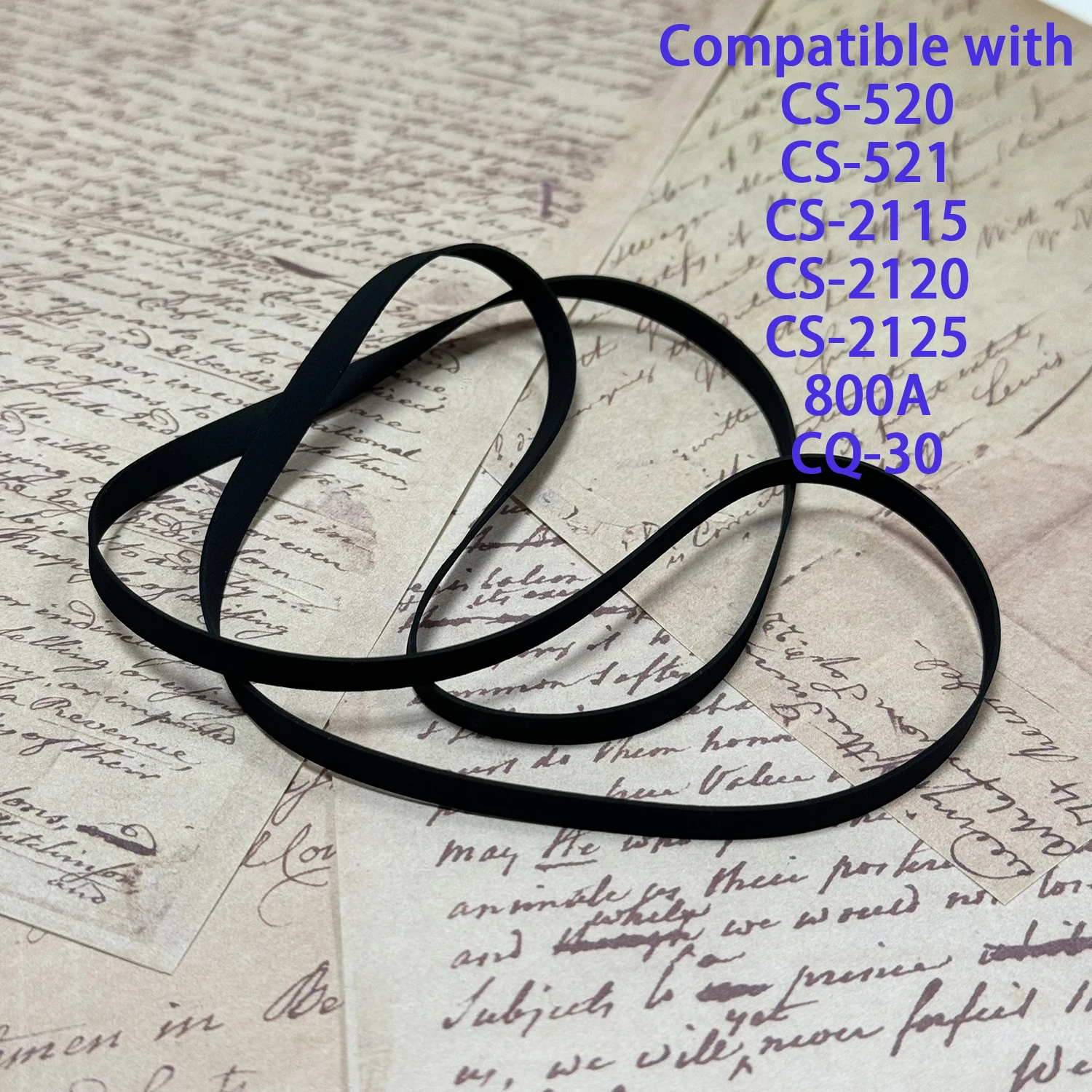 Flat Drive Belt Fits DUAL CS-520 CS-521 CS-2115 CS-2120 CS-2125 STANTON 800A FONS CQ-30 Turntable Platter Belt Repair